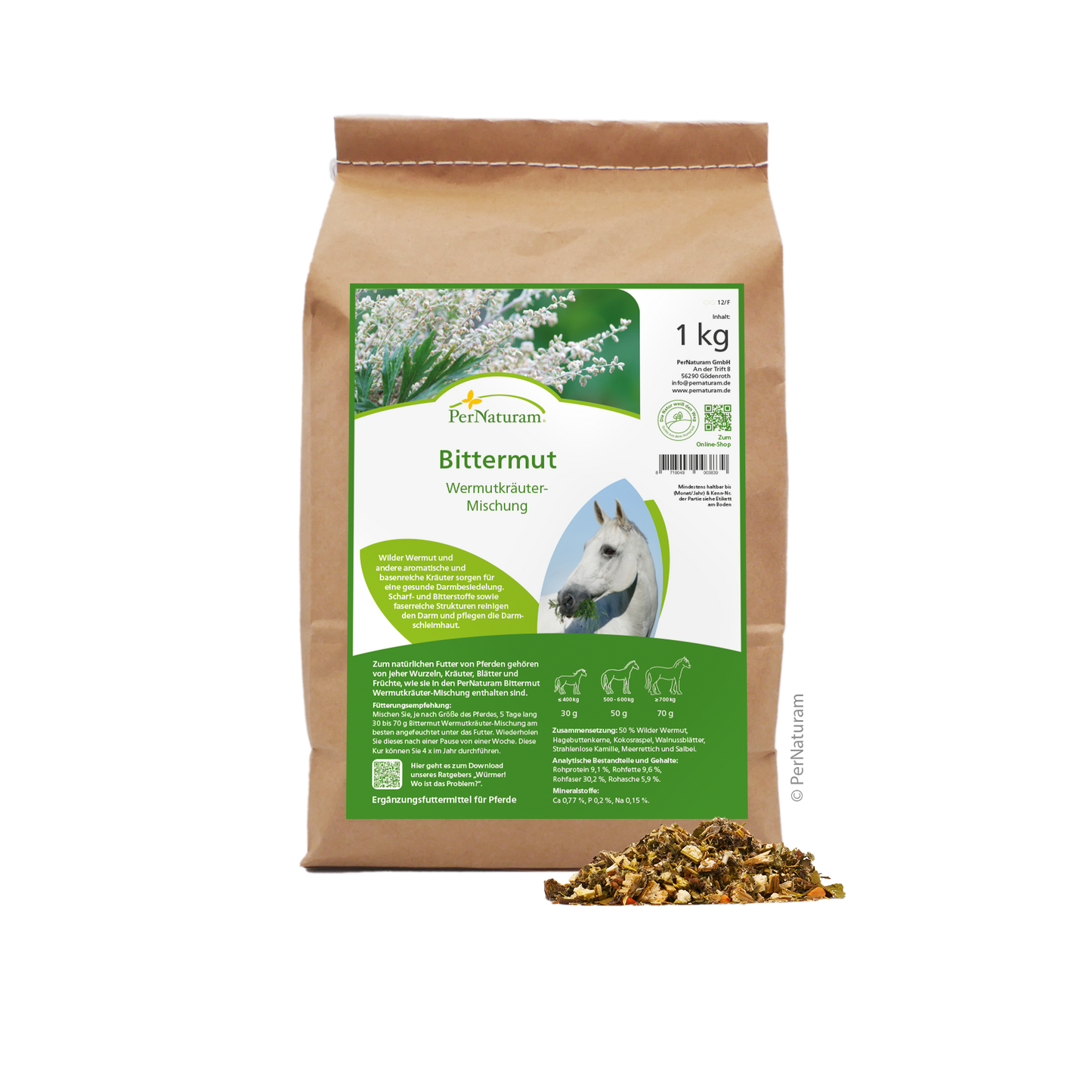 Bittermut Wermutkräuter - Mischung - HorseHealthEssentials