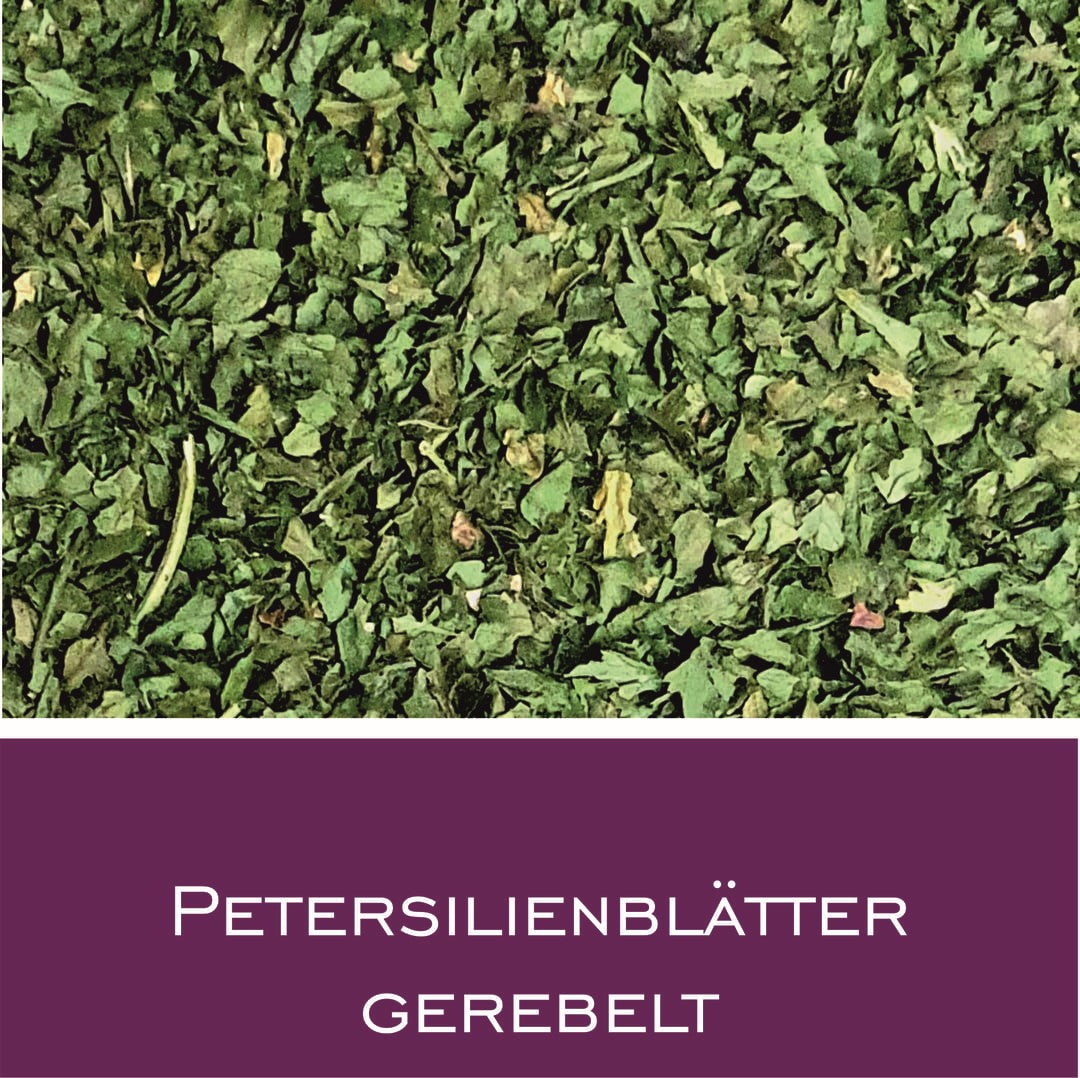 Petersilienblätter gerebelt