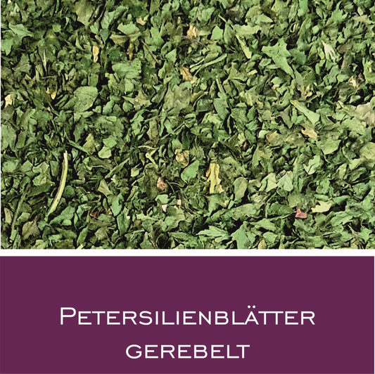 Petersilienblätter gerebelt