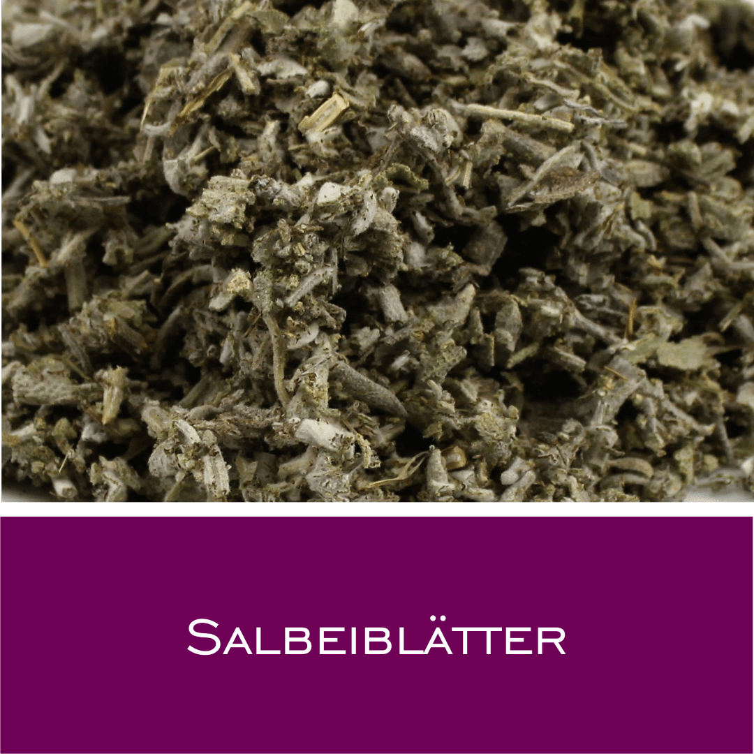 Salbeiblätter gemahlen