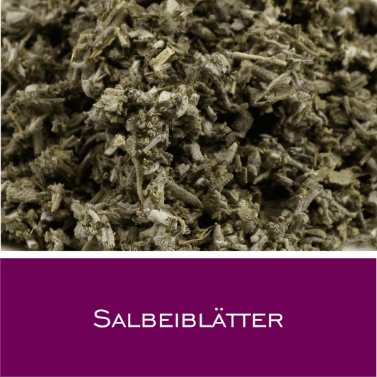 Salbeiblätter gemahlen