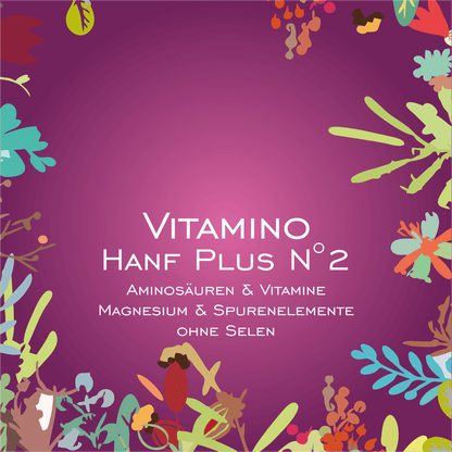 Vitamino Hanf PLUS N°2 [Aminosäuren & Vitamine - Magnesium & Spurenelemente ohne Selen] - HorseHealthEssentials