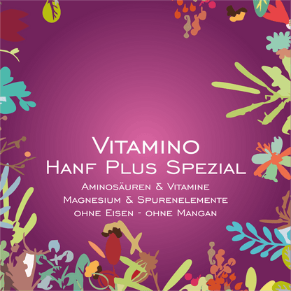 Vitamino Hanf PLUS Spezial [Aminosäuren & Vitamine - Magnesium & Spurenelemente ohne Eisen - ohne Mangan] - HorseHealthEssentials