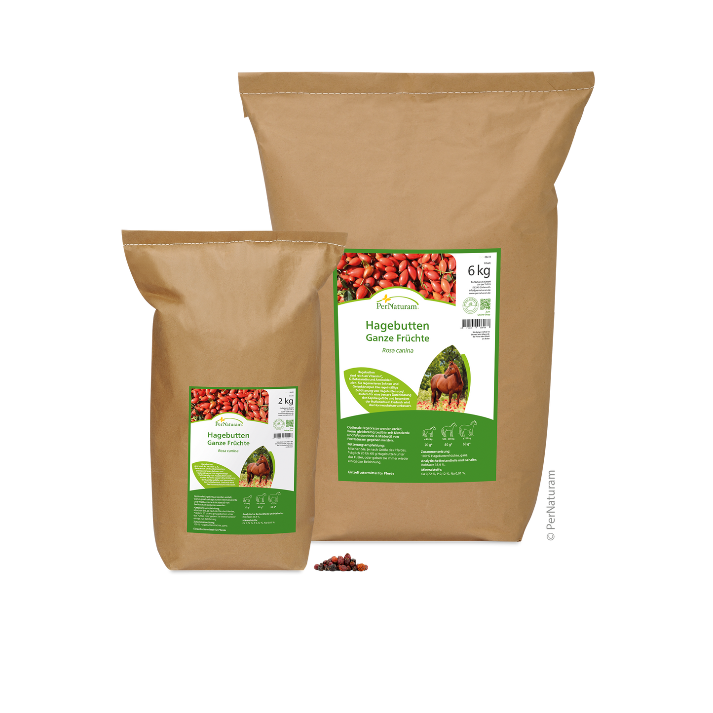 Hagebutten ganze Früchte - HorseHealthEssentials