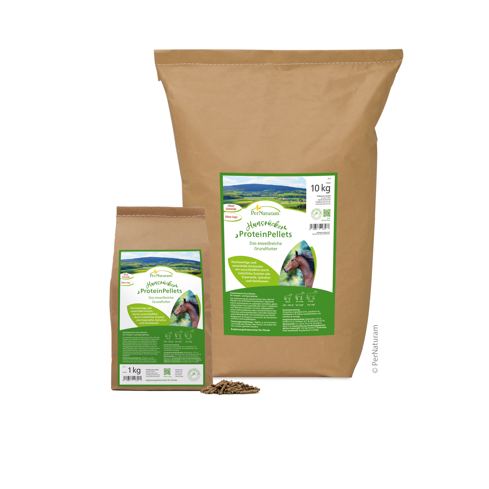 Hunsrücker ProteinPellets - Das eiweißreiche Grundfutter - HorseHealthEssentials